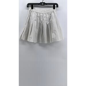 VITAL Women's White Pleated Tennis Mini Skirt SZ 8
